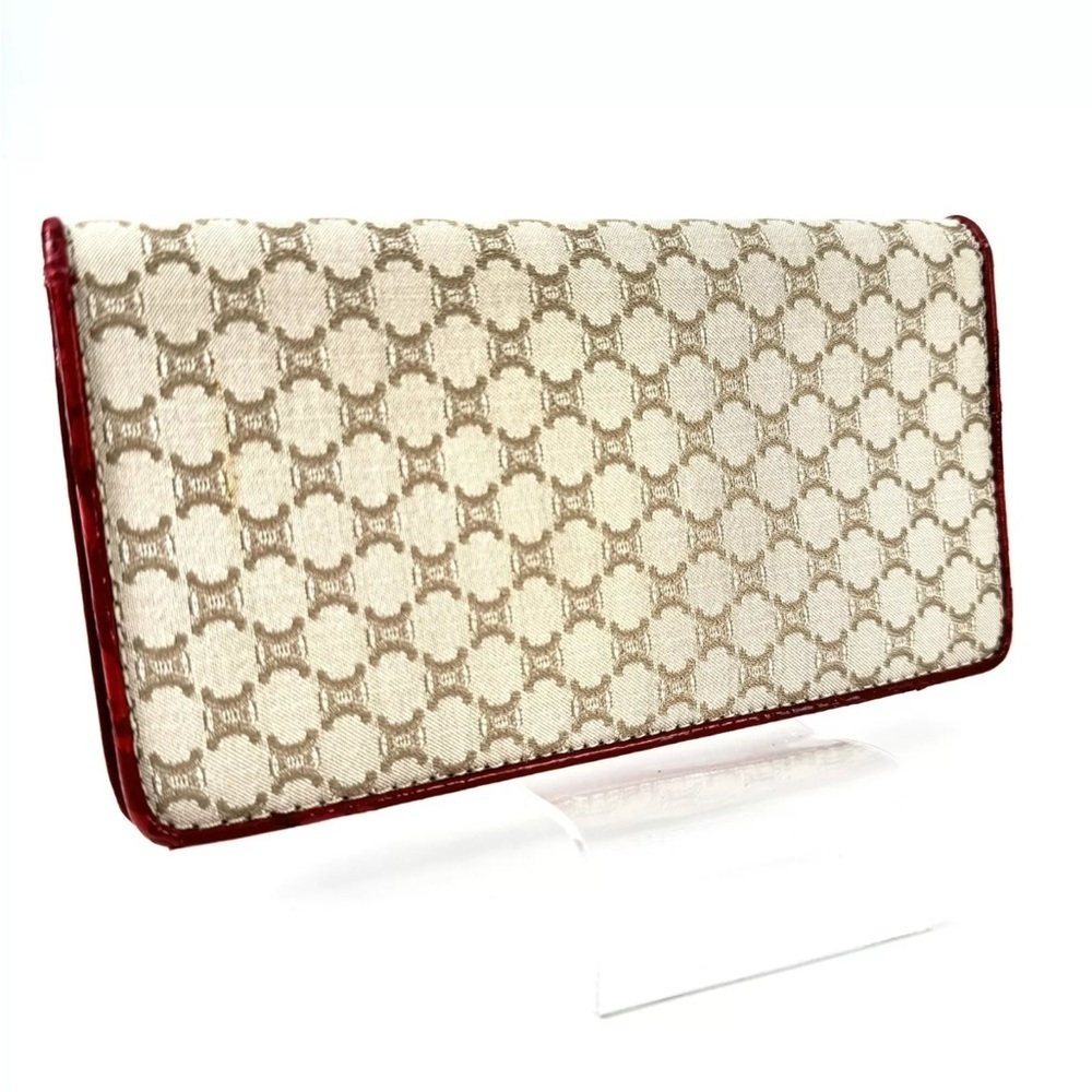 Authentic Celine Macadam Leather Canvas Long Wallet - Picture 2 of 12